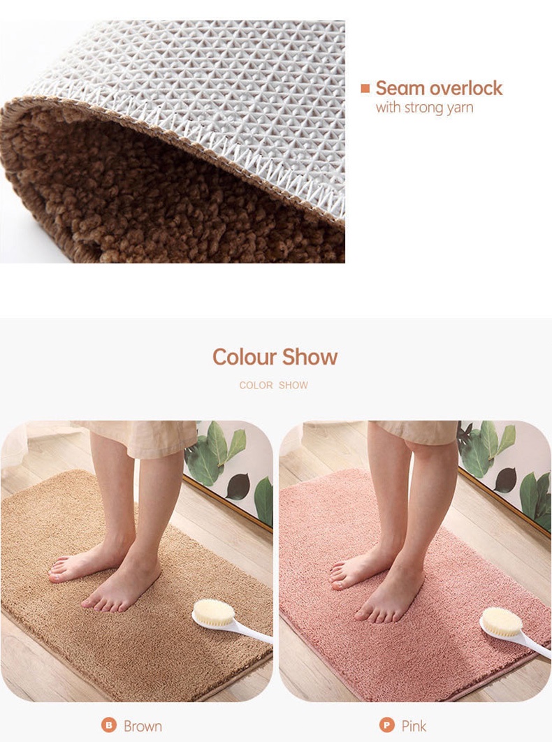 Bathroom anti-slip floor mat polyester fiber-10